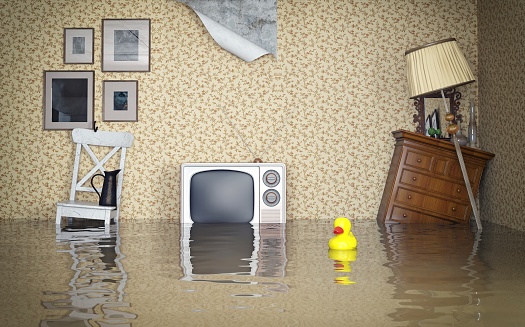home insurance tips flooded living room