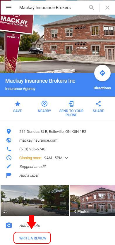 Mackay Insurance How to Leave a Review